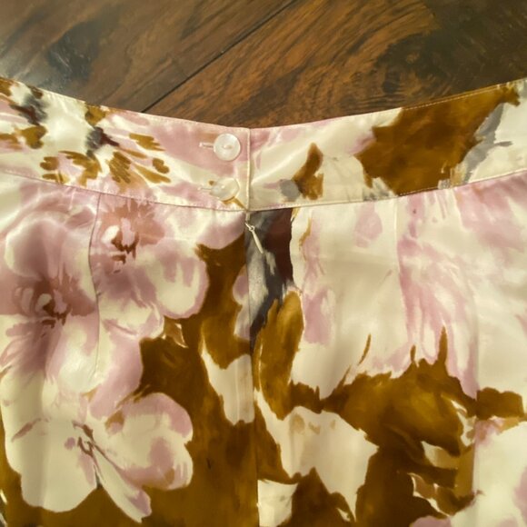 Spiegel 100% Silk Floral Blouse & Skirt Set – Size 10 Top / 6 Skirt - Picture 15 of 16